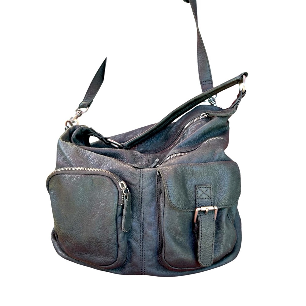 L K Berlin Dove Grey Leather purse